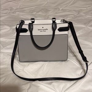 Kate Spade Two-Tone Black and Gray Satchel